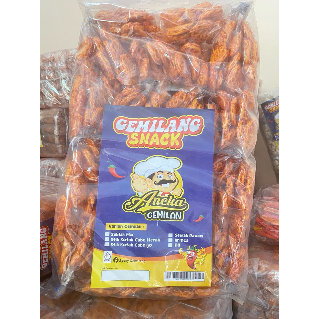 

SEBLAK RAFAEL 1 Bal isi 50 pcs buat jual lagi aneka cemilan snack pedas
