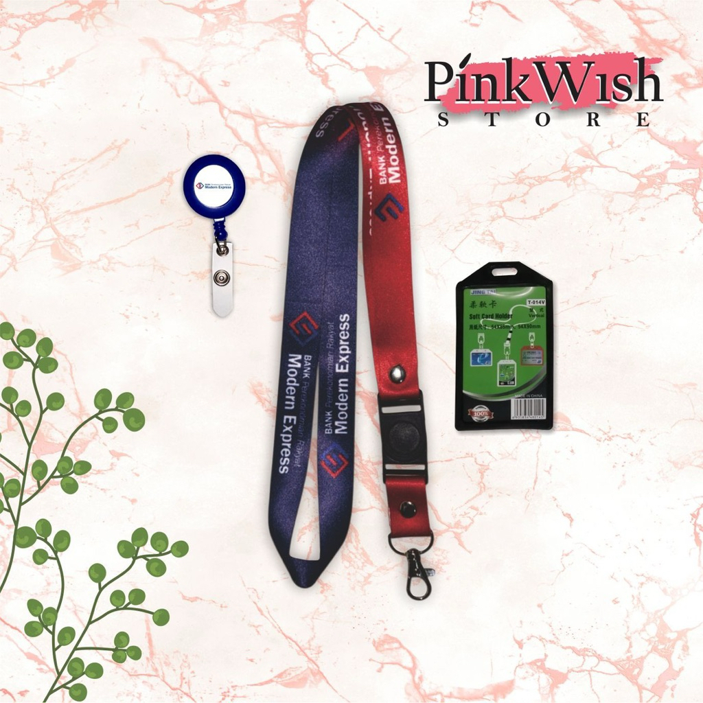 

Lanyard BANK MODERN EXPRESS / Tali idcard BANK MODERN EXPRESS [Ready stock] Termurah