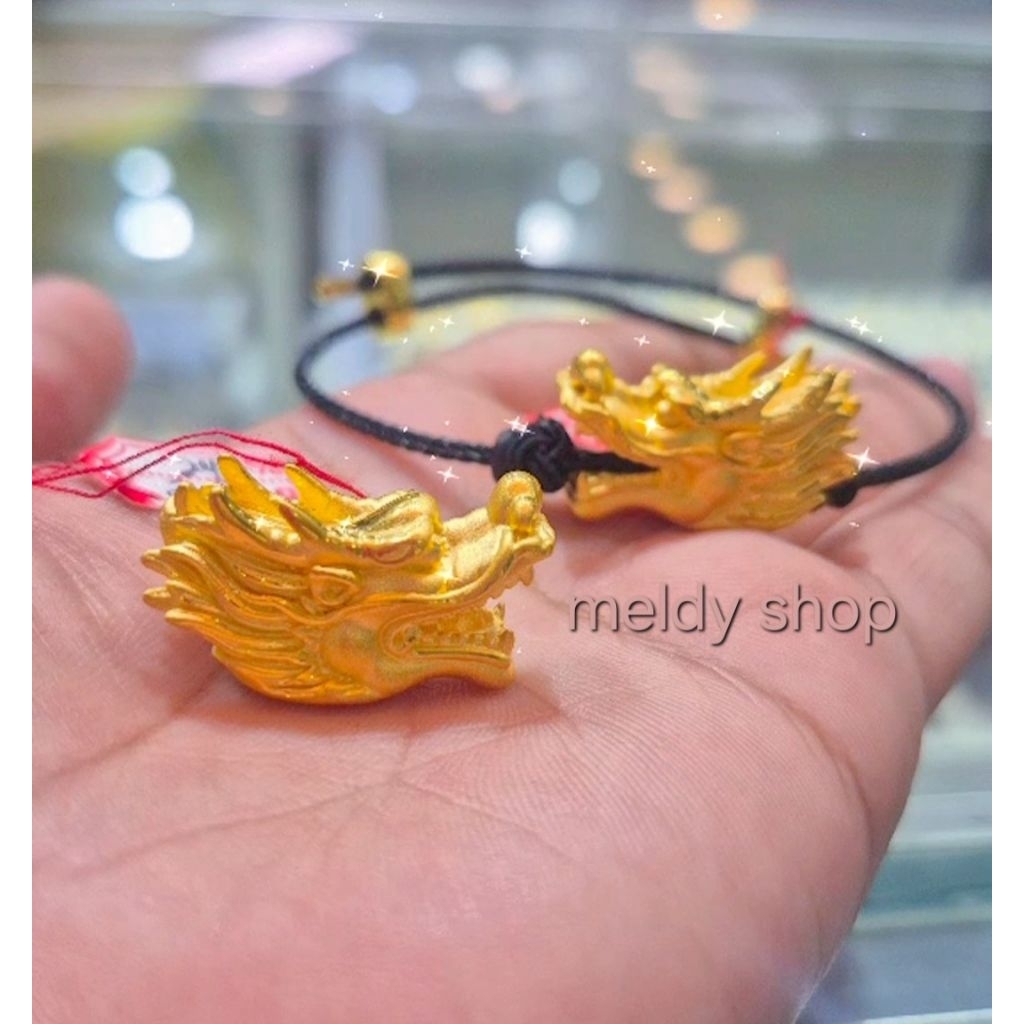 MELDY SHOP - SHOPEE gelang kawat pandora waterproff charm kepala naga gelang custom pria wanita anak