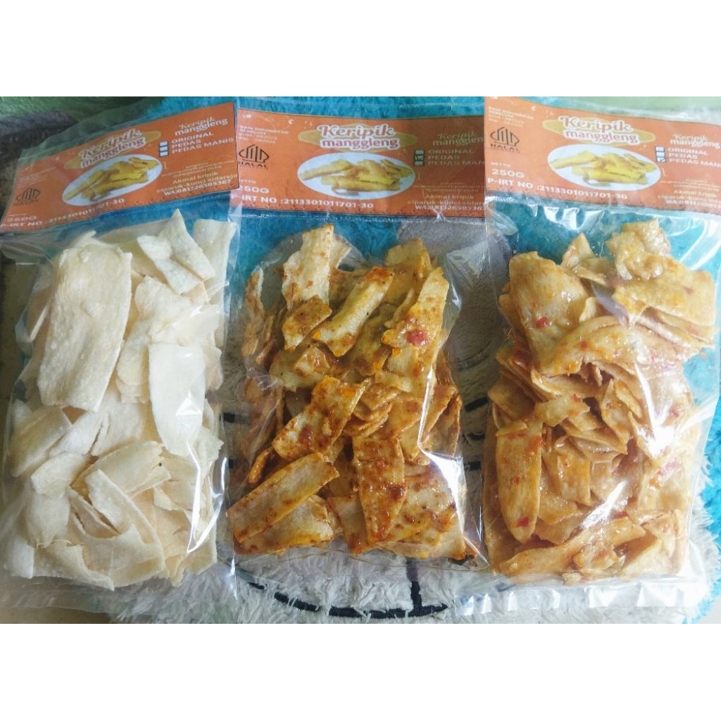 

kripik manggleng enak gurih renyah