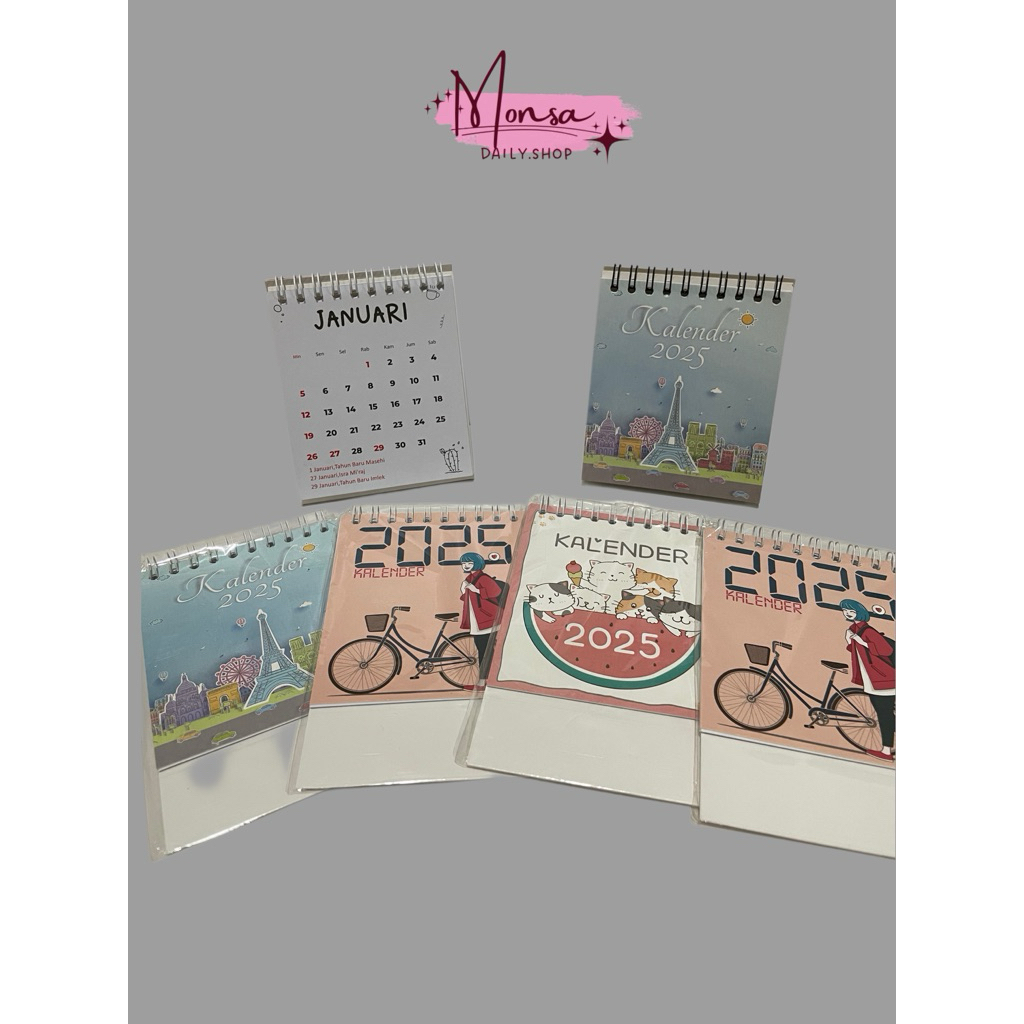 

KALENDER MINI MEJA 2025 | KALENDER AESTHETIC MINI 2025