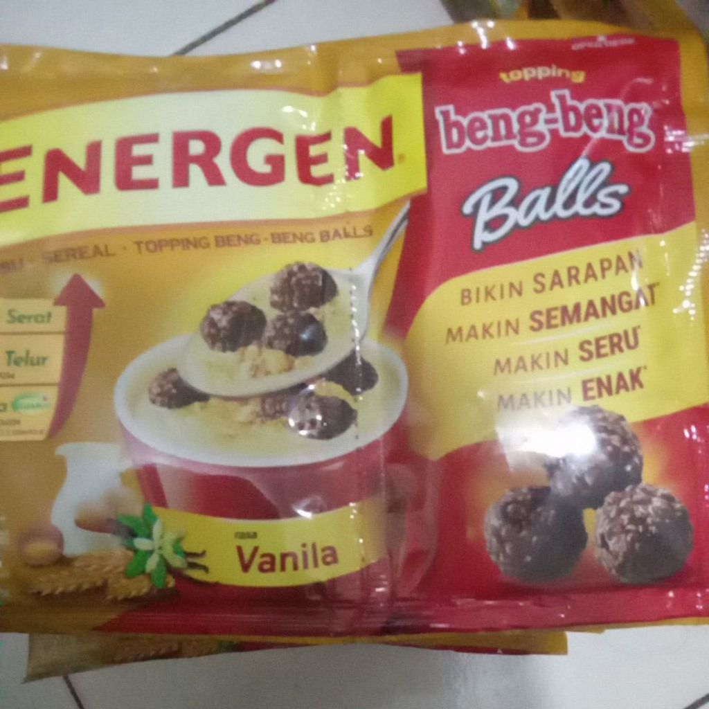 

energen balls toping beng-beng 1 renceng 10sachet