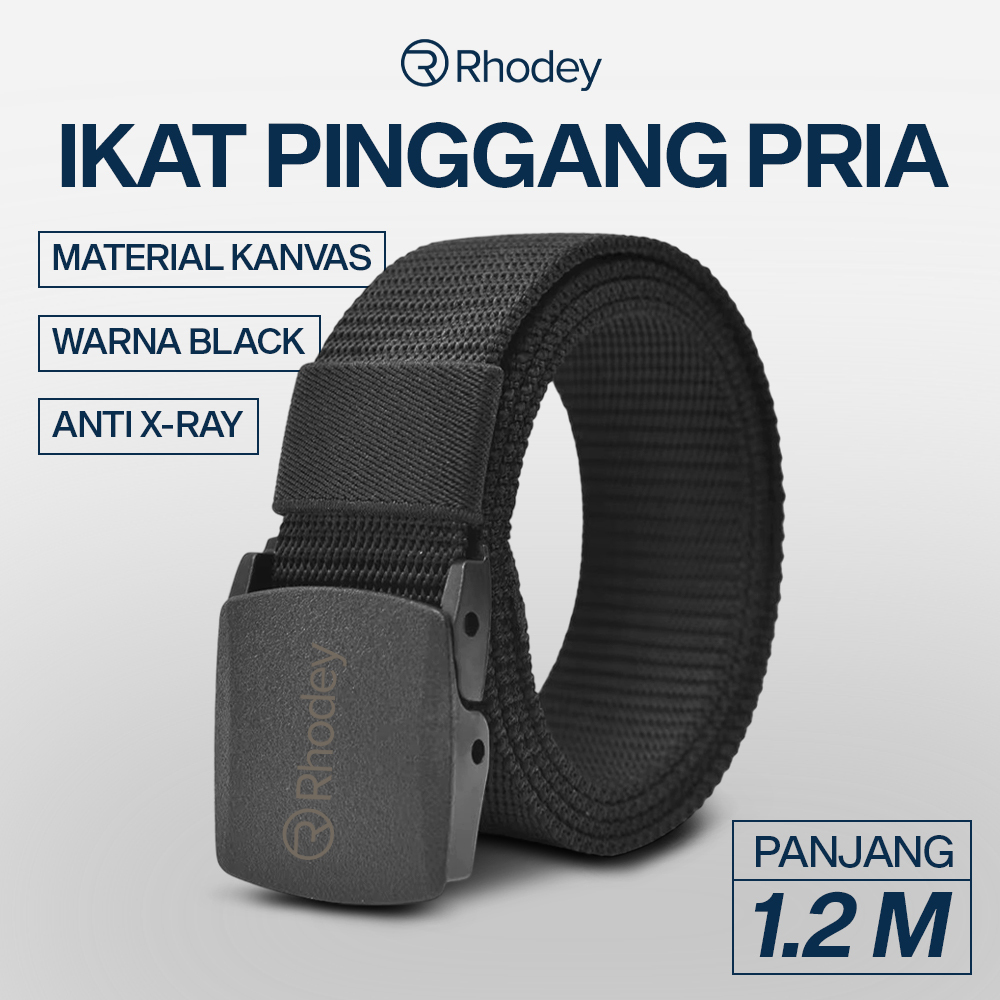 Ikat Pinggang / Ikat Pinggang Pria Canvas / Sabuk Tali Ikat Pinggang / Rhodey Ikat Pinggang