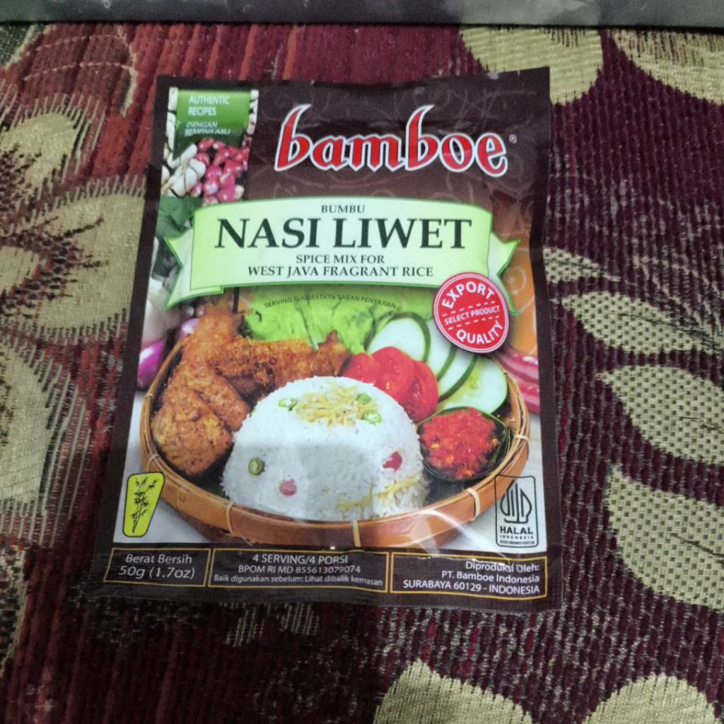 

BAMBOE BARU BUMBU NASI LIWET 50 GR SPICE MIX FOR WEST JAVA FRAGRANT RICE