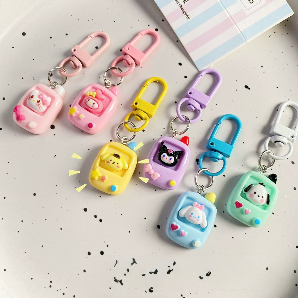 Gantungan Hp Karakter Sanrio Lucu Unik Korean Style Multifungsi Hiasan Tas Dompet Kunci Keycharm Bag