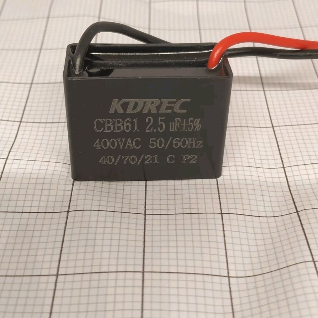 Elco Kotak 2,5UF - 400V AC KDREC / Elko Kotak 2.5-400v / Elko Kotak 2.5uf 400v / Kapasitor Kipas Ang