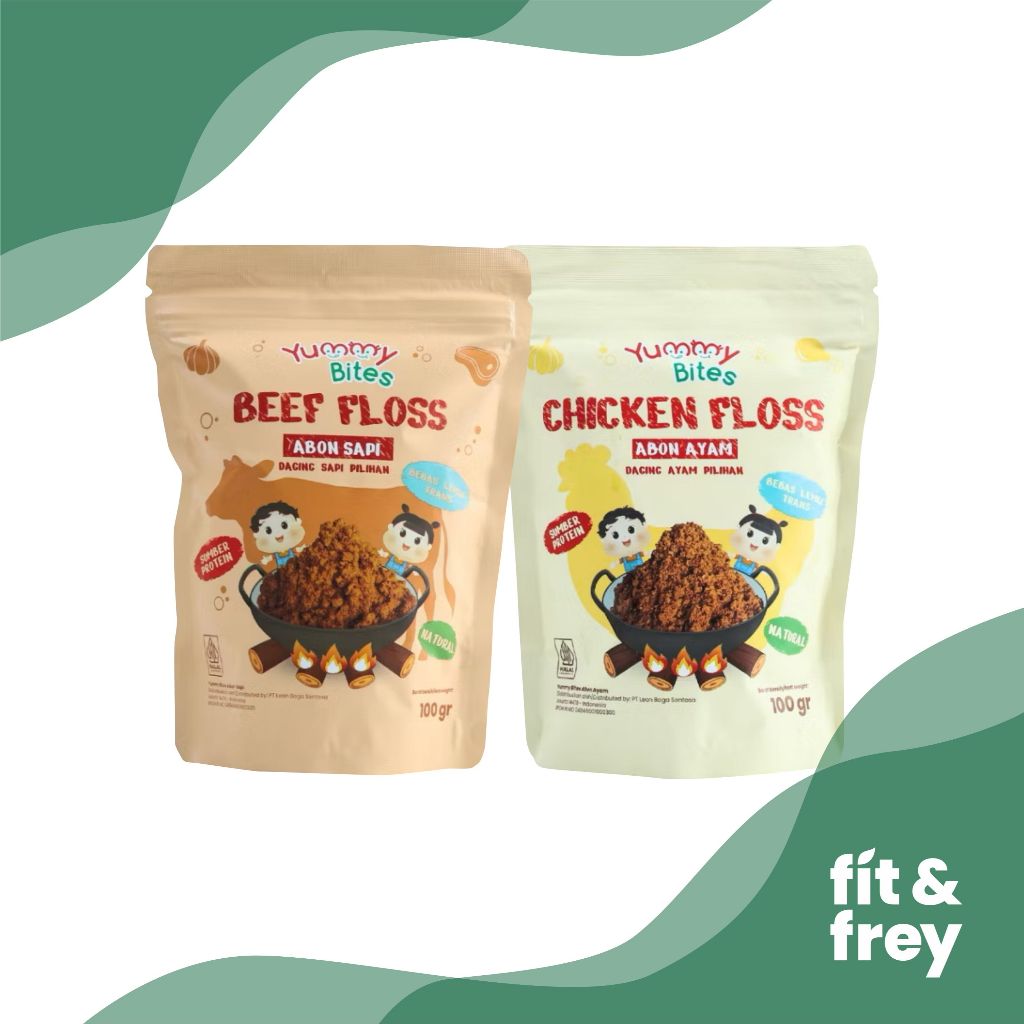 

YUMMY BITES Abon Sapi Ayam 100g - No Msg - Beef Chicken Floss - Abon Mpasi