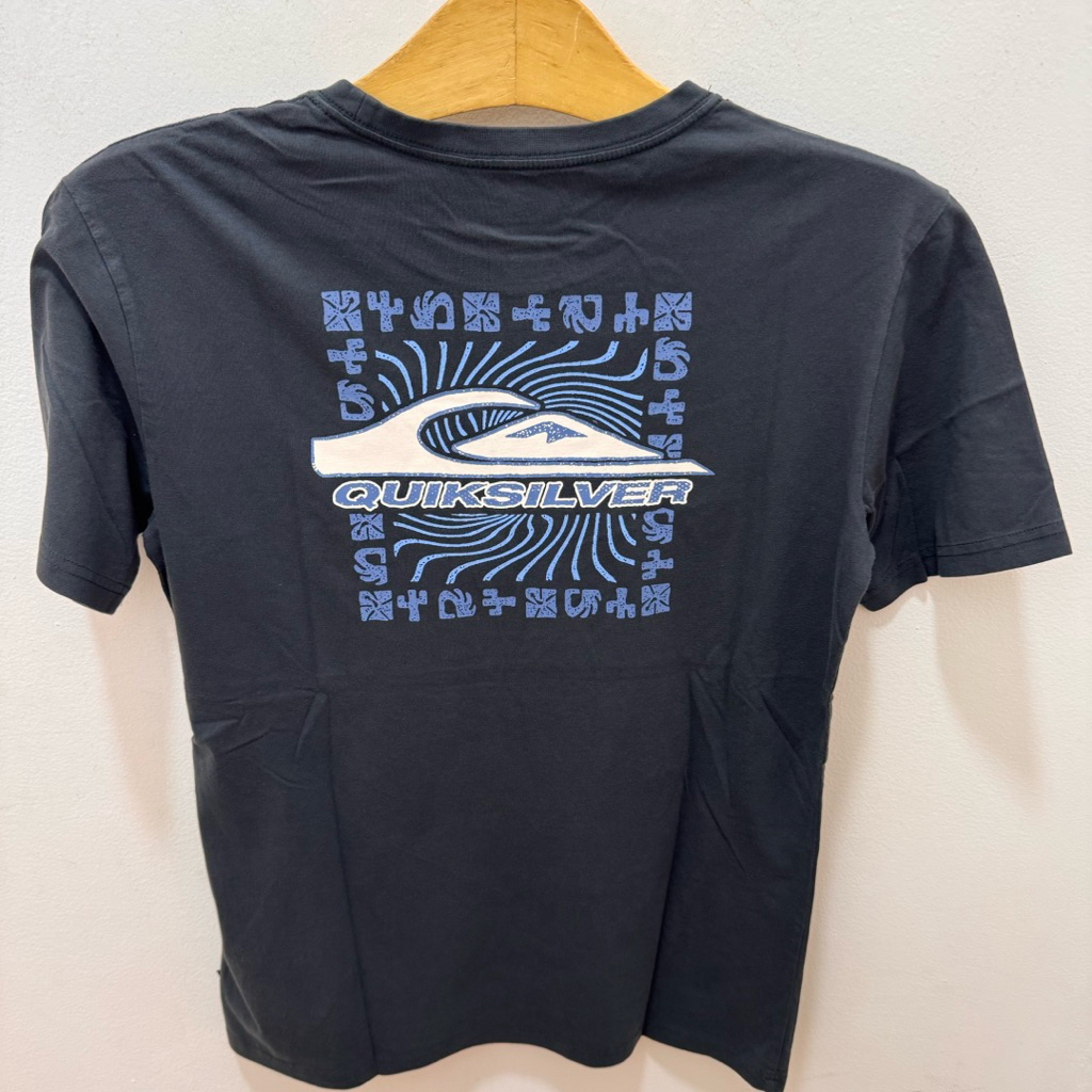 BAJU KAOS PRIA QUIKSILVER ORIGINAL NATURE BORDER SS