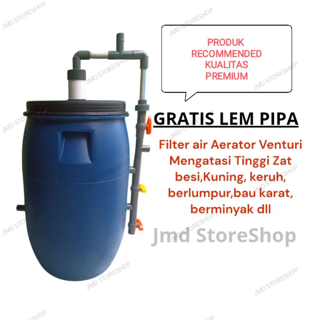 darmavanss - filter air drum 60 liter venturi saringan air tinggi zat besi