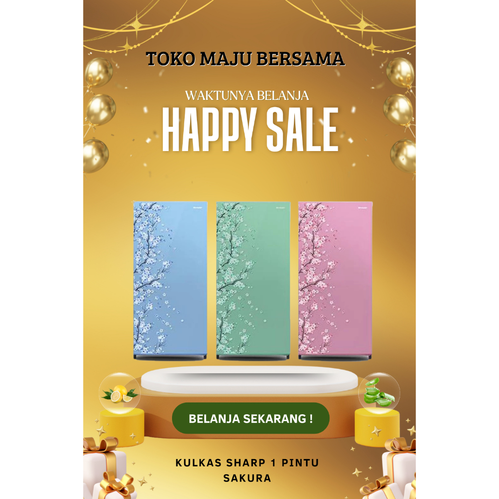 Kulkas Sharp 1 Pintu Sakura SJN162
