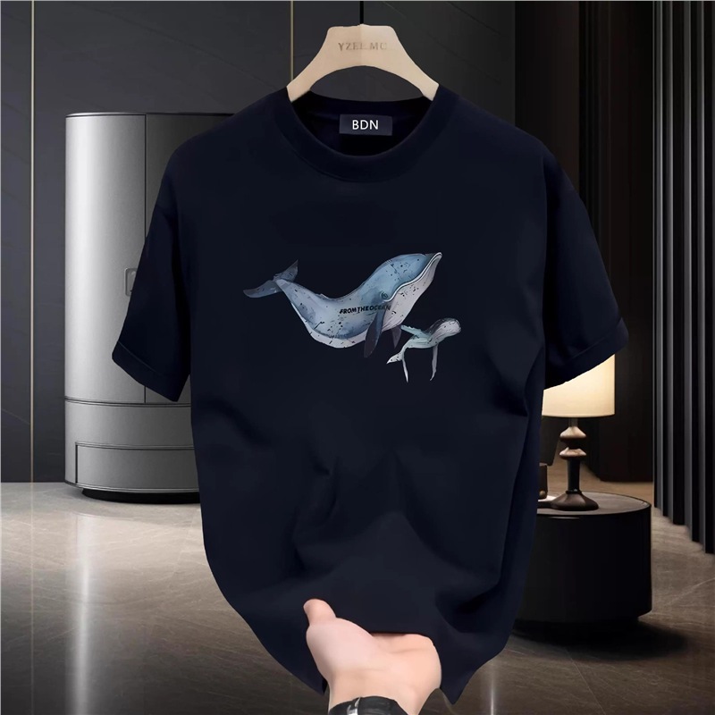 Erigo T-Shirt Paus Putih dan Hitam  - Kaos Unisex