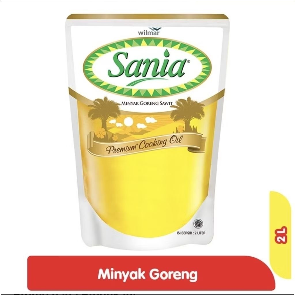 

Minyak goreng Sania 2Liter 1Liter