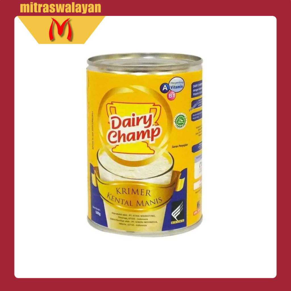 

DAIRY CHAMP Krimer Kental Manis Kemasan Kaleng 480 gr