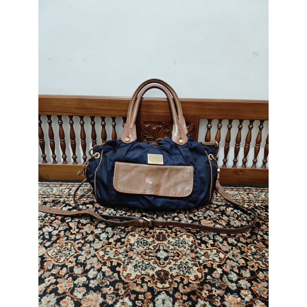 Tas sling bag orobianco made in italy navy