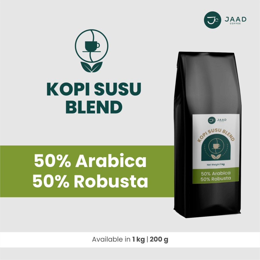 

50% Arabica 50% Robusta - Kopi Susu Blend Coffee Blend Premium Lokal - Kopi Bubuk Fresh Roasted
