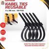 

Kabel Ties Zip Cable Organizer Reusable 8x250mm 100 PCS