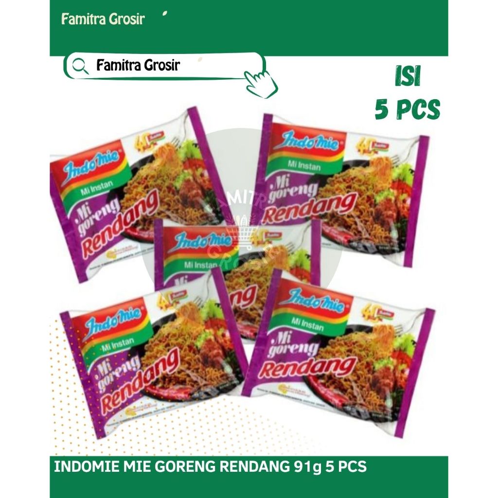 

INDOMIE MIE GORENG RENDANG 5 PCS