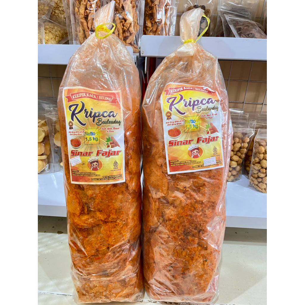 

Kripik kaca 1 ball isi 1,5 kg