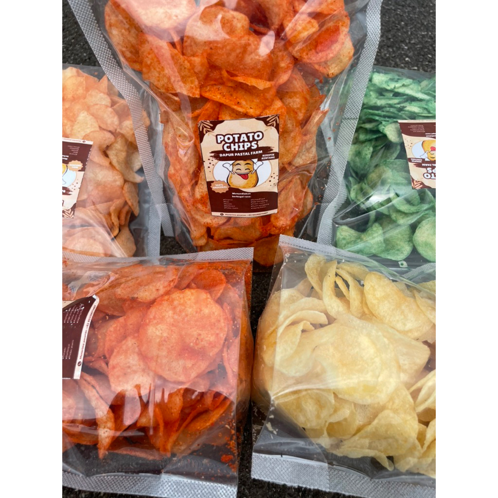 

Keripik kentang super crispy dari kentang press pilihan bikin anda ketagihan