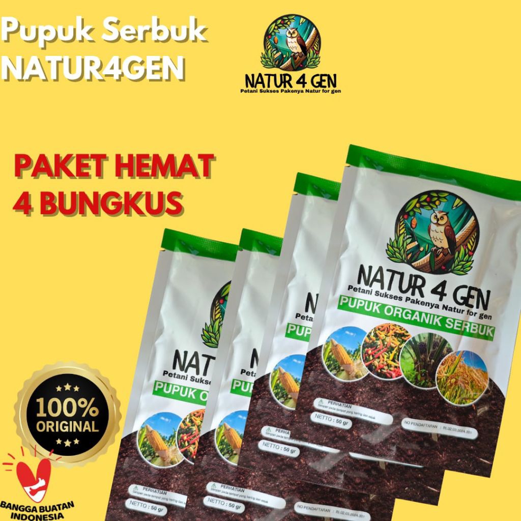 4 Pcs Bio Organik Naturagen Ori Paket Hemat (COD) naturagen pupuk padi naturagen pupuk jagung natura