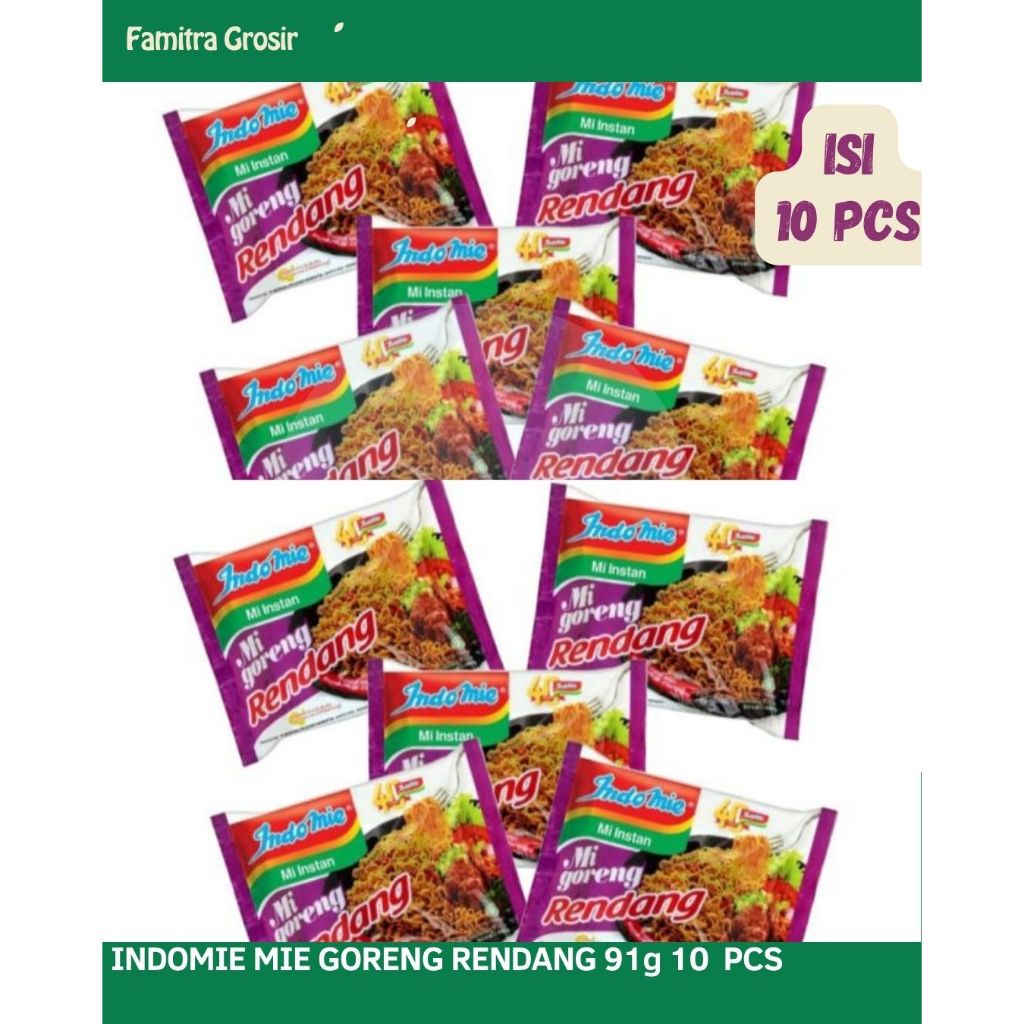 

INDOMIE MIE GORENG RENDANG 10 PCS