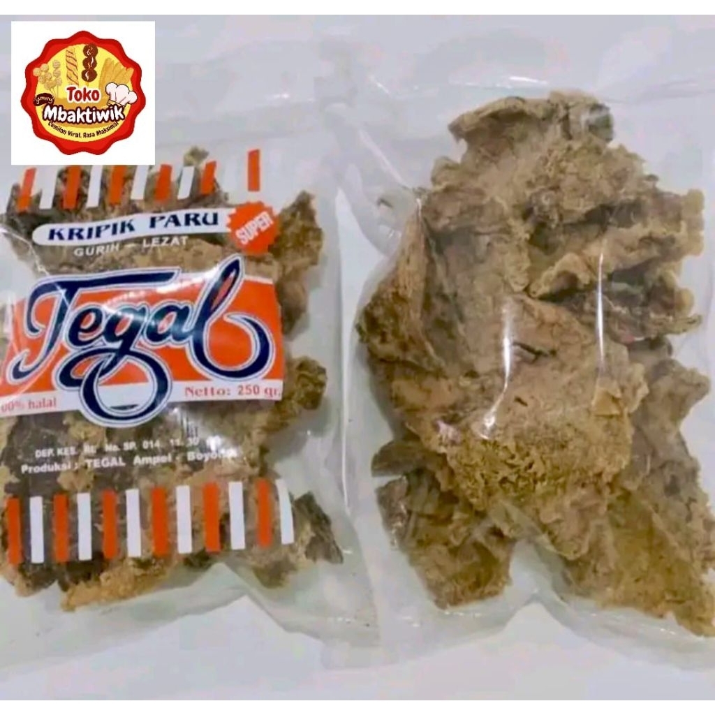 

keripik paru sapi cap tegal 250 gram