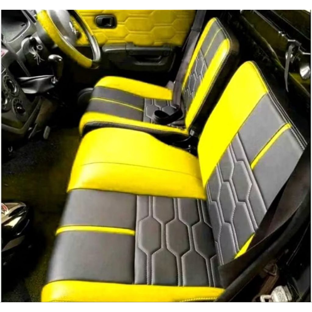 Sarung jok mobil Granmax, L300, New Carry ,SS futura, Carry futura, Cover Jok Mobil Pickup MOTIF Taw