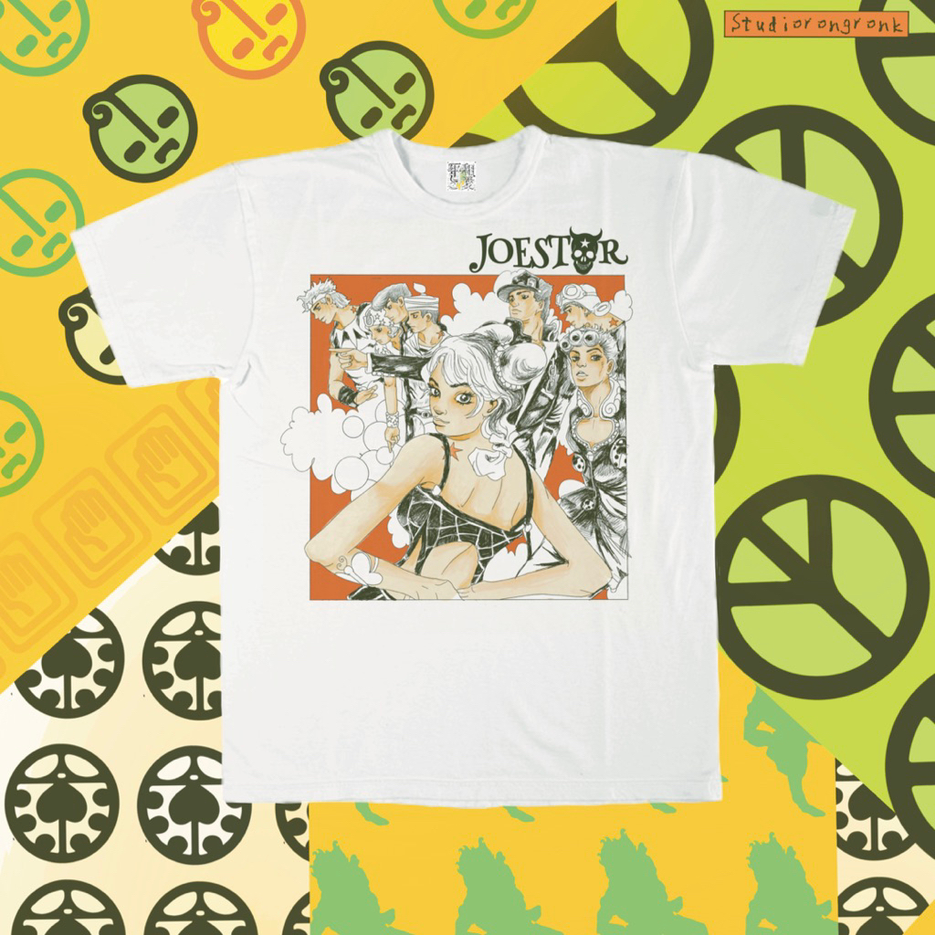 JOESTARS - JOJO BIZARE ADVENTURE BOOTLEG - WHITE TSHIRT