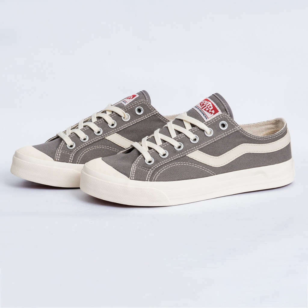 Sepatu Ventella Public Low Grey Original 100% Ventela Shoes Bahan Full Canvas