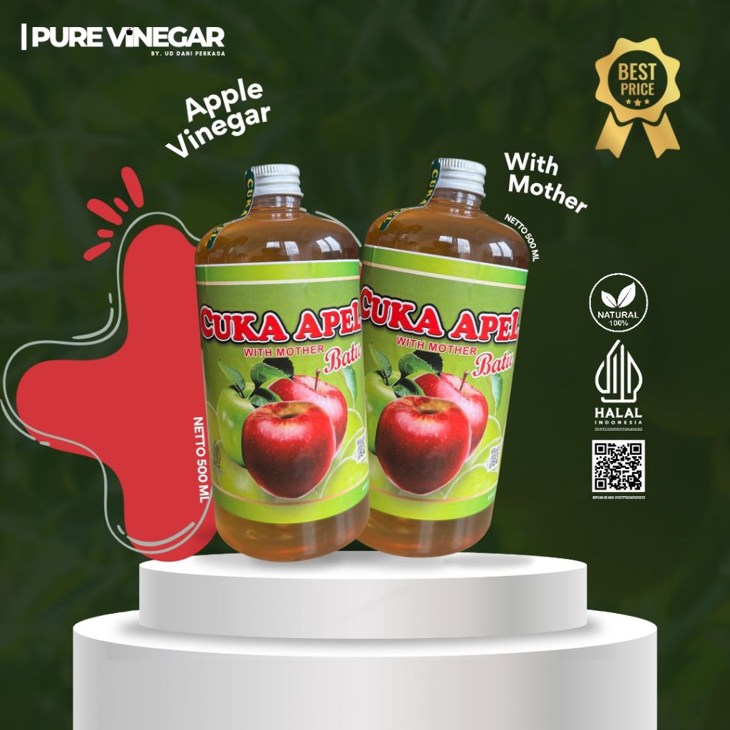 

Cuka Apel With Mother Premium 1000ml | @uddaniperkasa.official