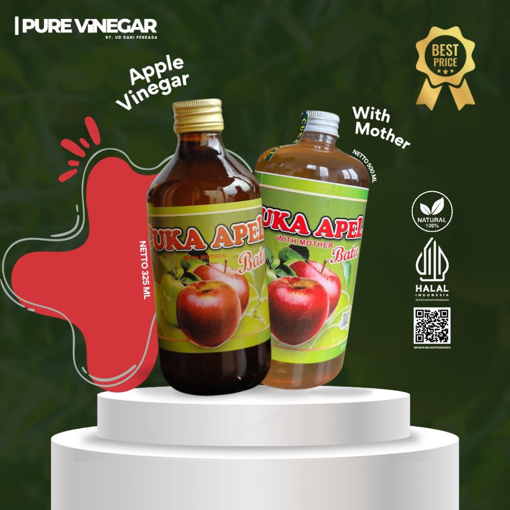 

Bundling 500+325 Cuka Apel With Mother Asli Organik 100% | @uddaniperkasa.official