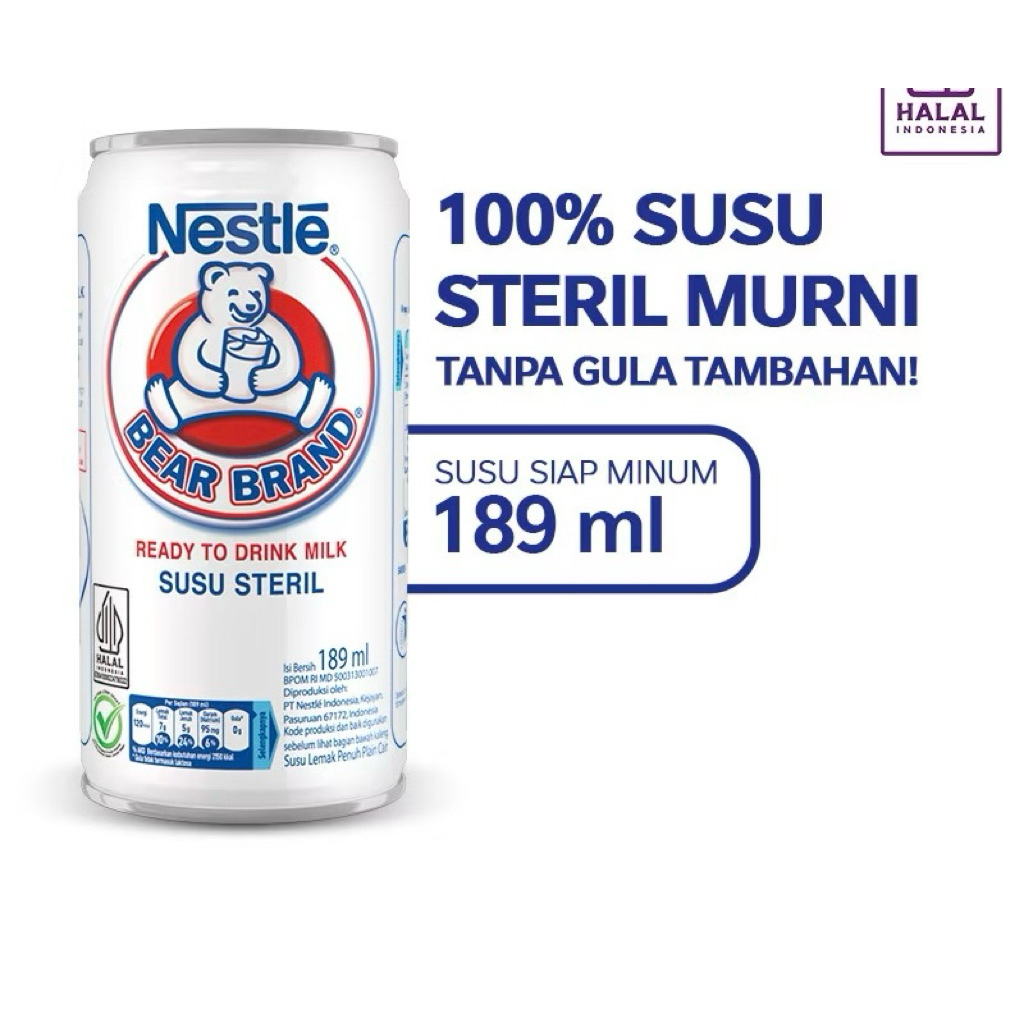 

bear brand susu beruang steril 189 ml