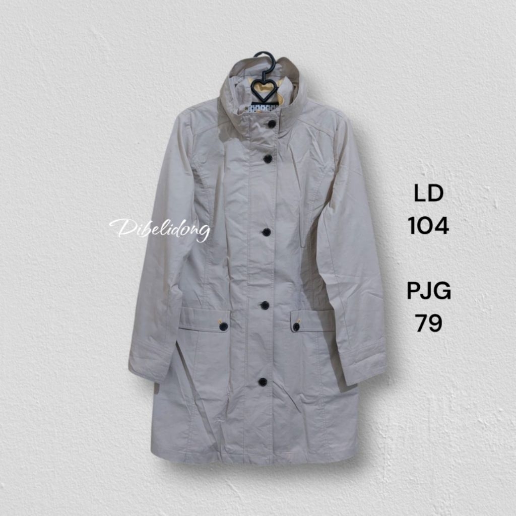 Jaket wanita parka katun polos