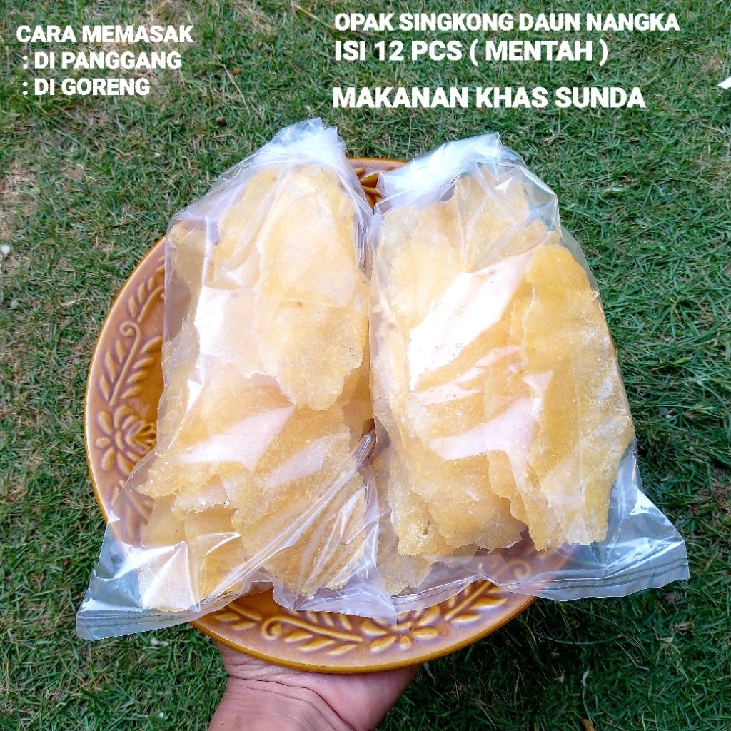

OPAK SINGKONG DAUN NANGKA 1 BUNGKUS ISI 12 PCS
