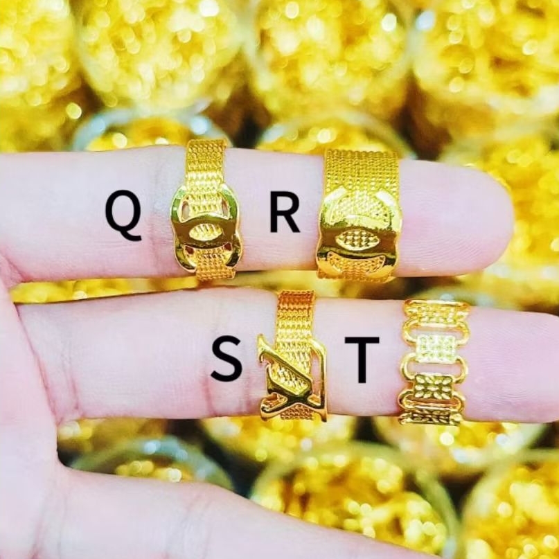 CINCIN DUBAI CINCIN KOIN ASLI PERHIASAN WANITA DEWASA