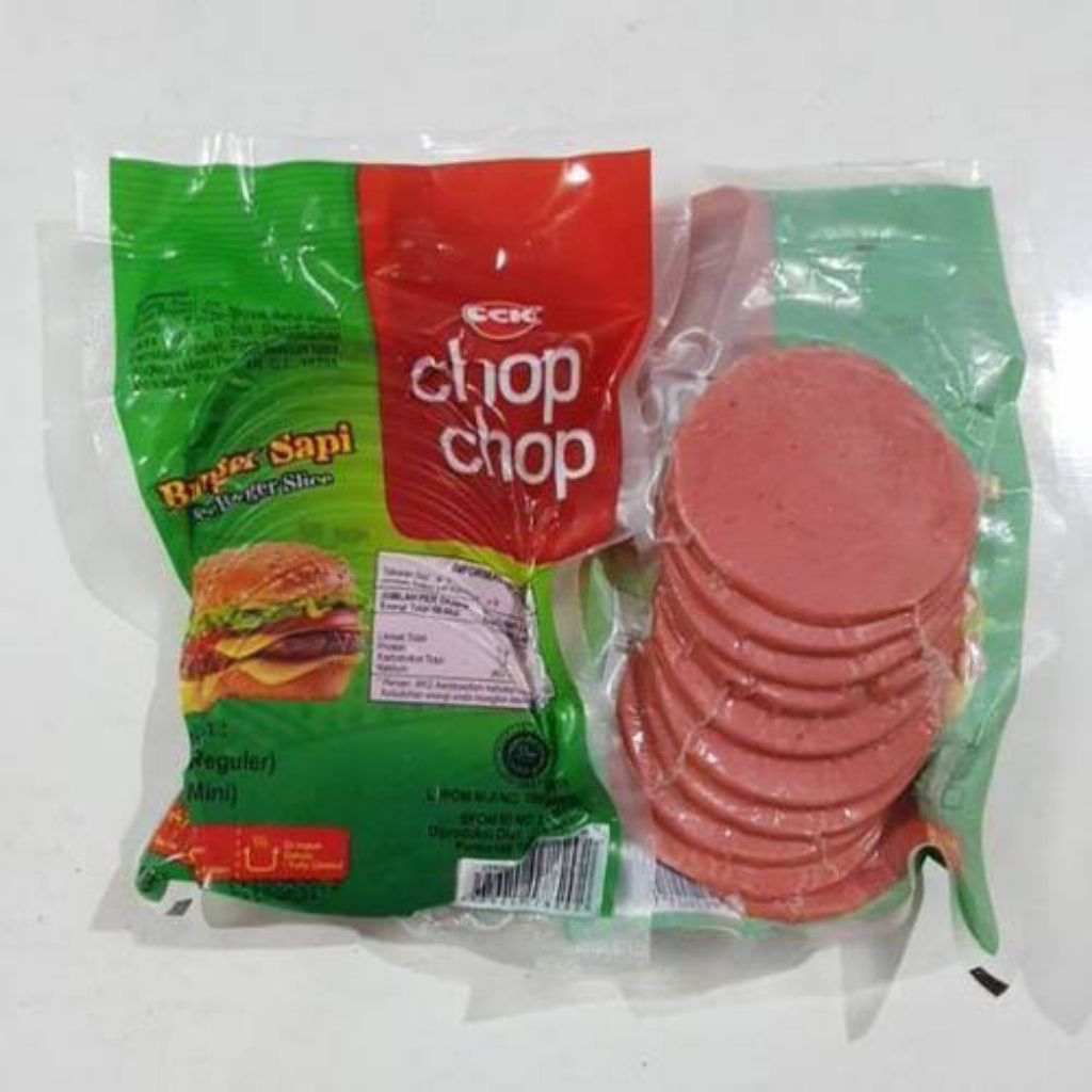 

Chop Chop Burger Sapi Slice isi 10 pcs (Frozen Food)