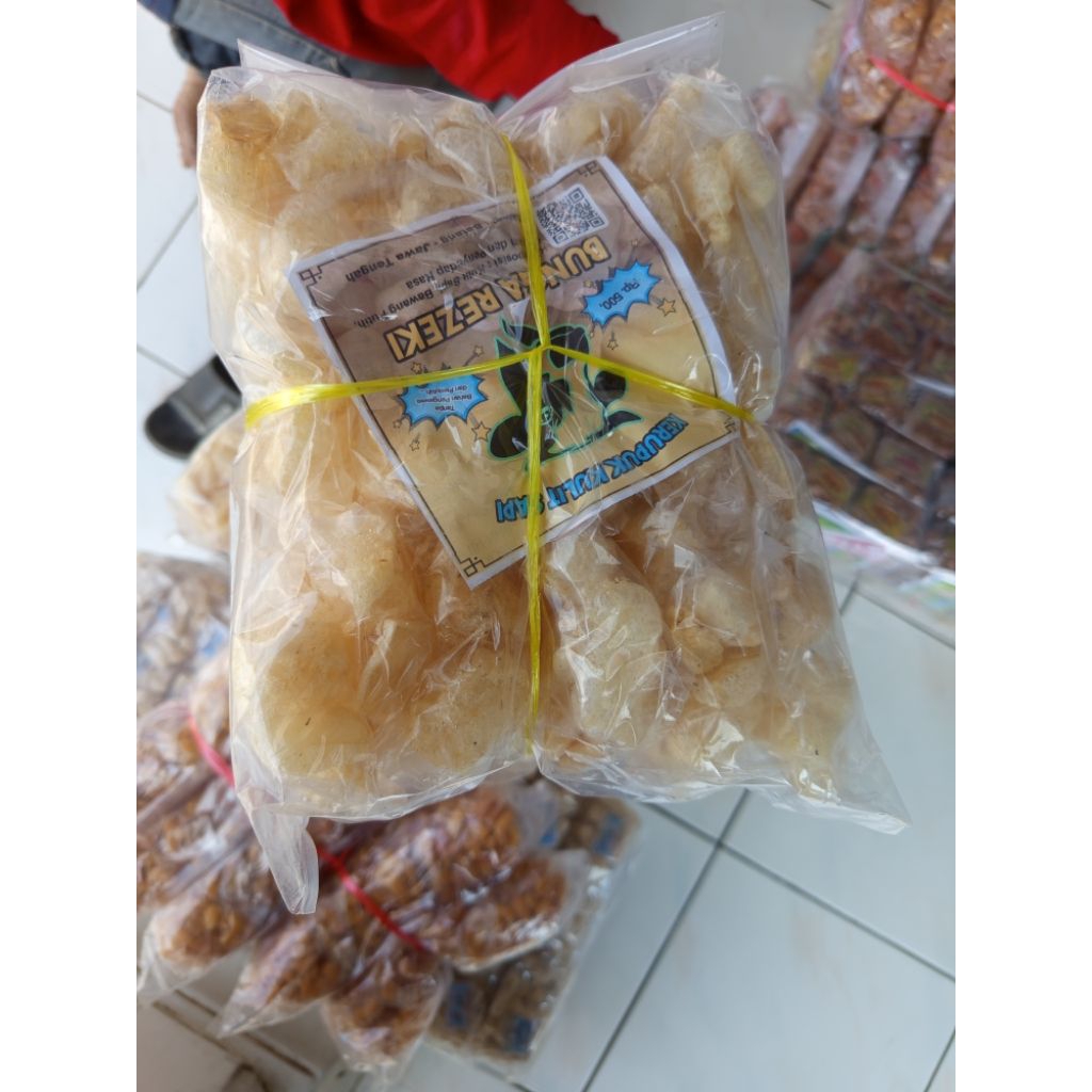 

krupuk kulit sapi 1 ikat isi 5pak