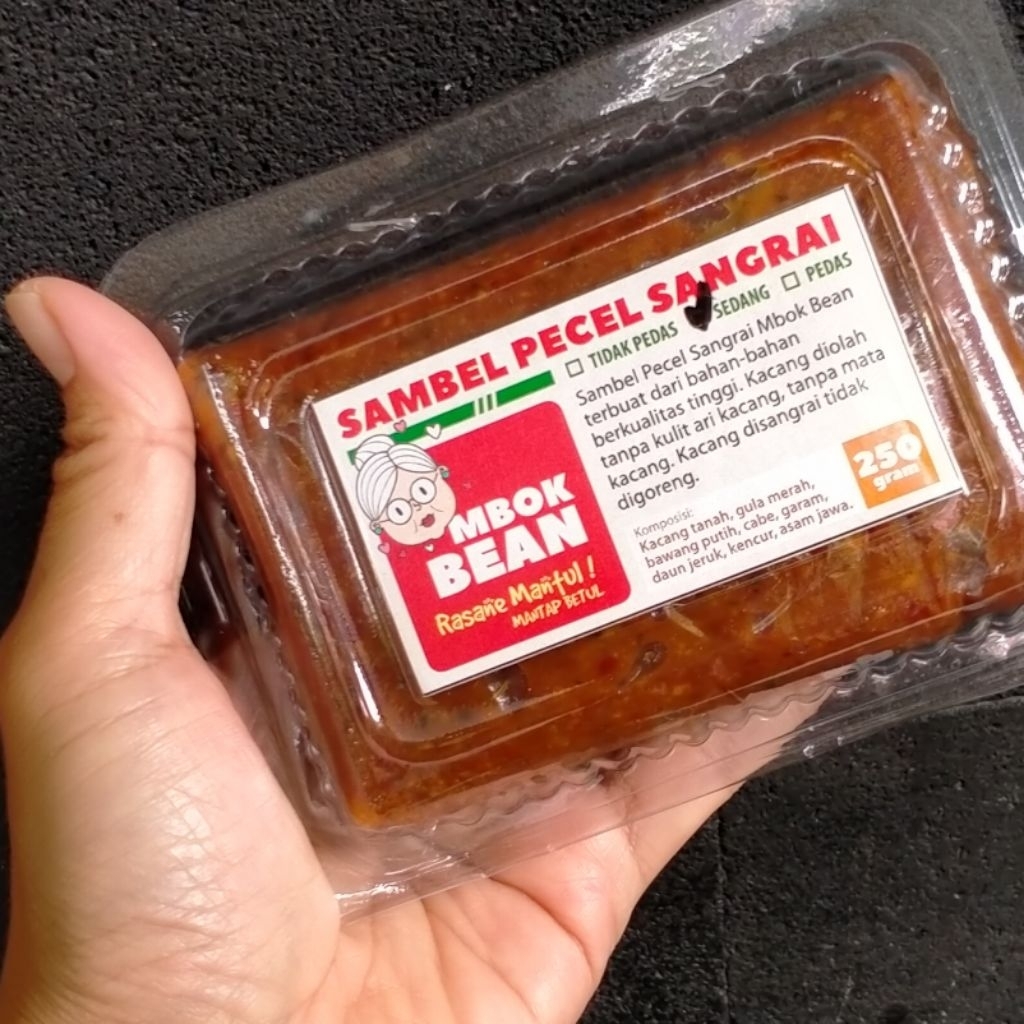 

GROSIR (minim 10 pack) SAMBEL PECEL SANGRAI MBOK BEAN MANTUL 250 gr-OMAH CAMILAN RORA