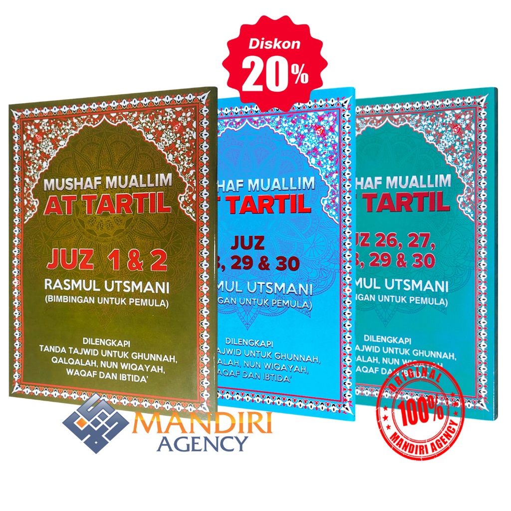 Mushaf Muallim AT TARTIL Rasmul Utsmani