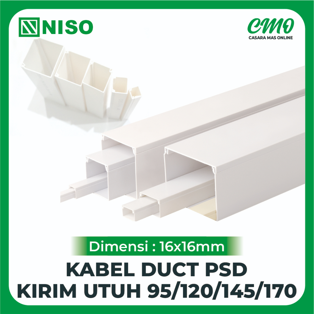 Kabel duct PSD NISO 16x16 mm  kabel duct tray pelindung kabel