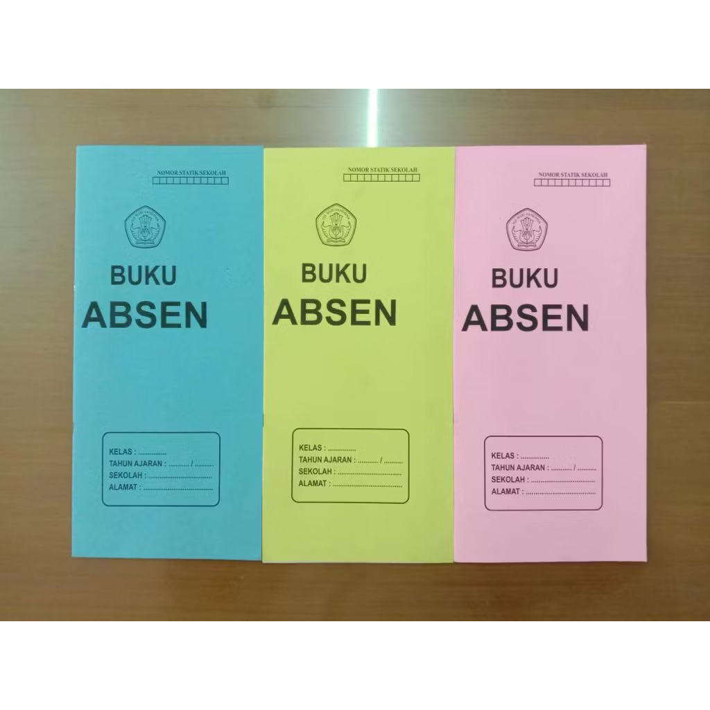 

Buku Daftar Absen / Buku Daftar Nilai / Kehadiran Pelajar Sekolah isi 10 pcs