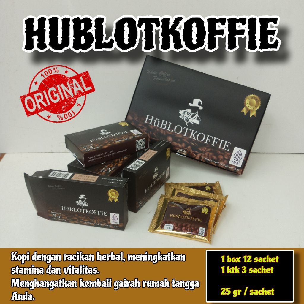 

HublotKoffie, kopi racikan herbal untuk stamina