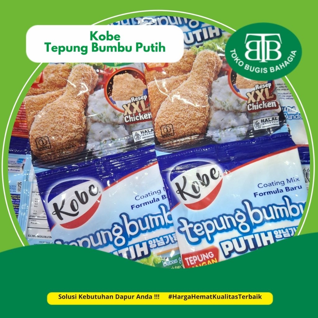 

Kobe Tepung Bumbu Putih, murah Makassar