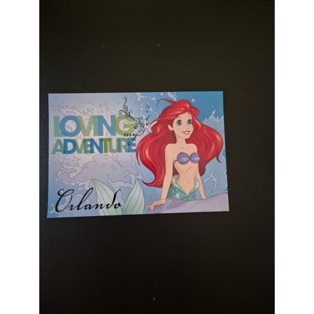 

kartu pos disney ariel/disney postcard