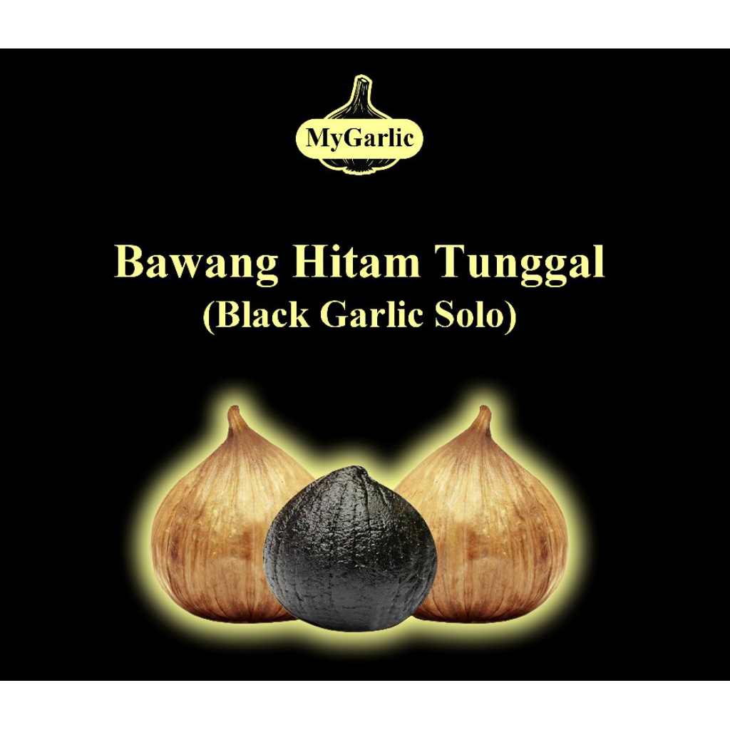 

MyGarlic ~ Bawang Hitam Tunggal (Black Garlic Solo) Premium kualitas 220gr/100gr