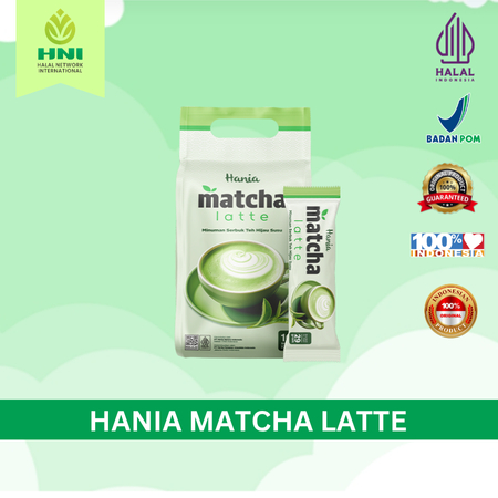 

HANIA MATCHA LATTE HNI - Minuman Teh Hijau Alami Menyehatkan Original HNI HPAI