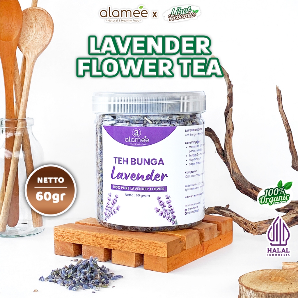 

ALAMEE Teh Bunga Lavender Flower Tea Organik Kering Dried 60gr LIHAT KEBUNKU