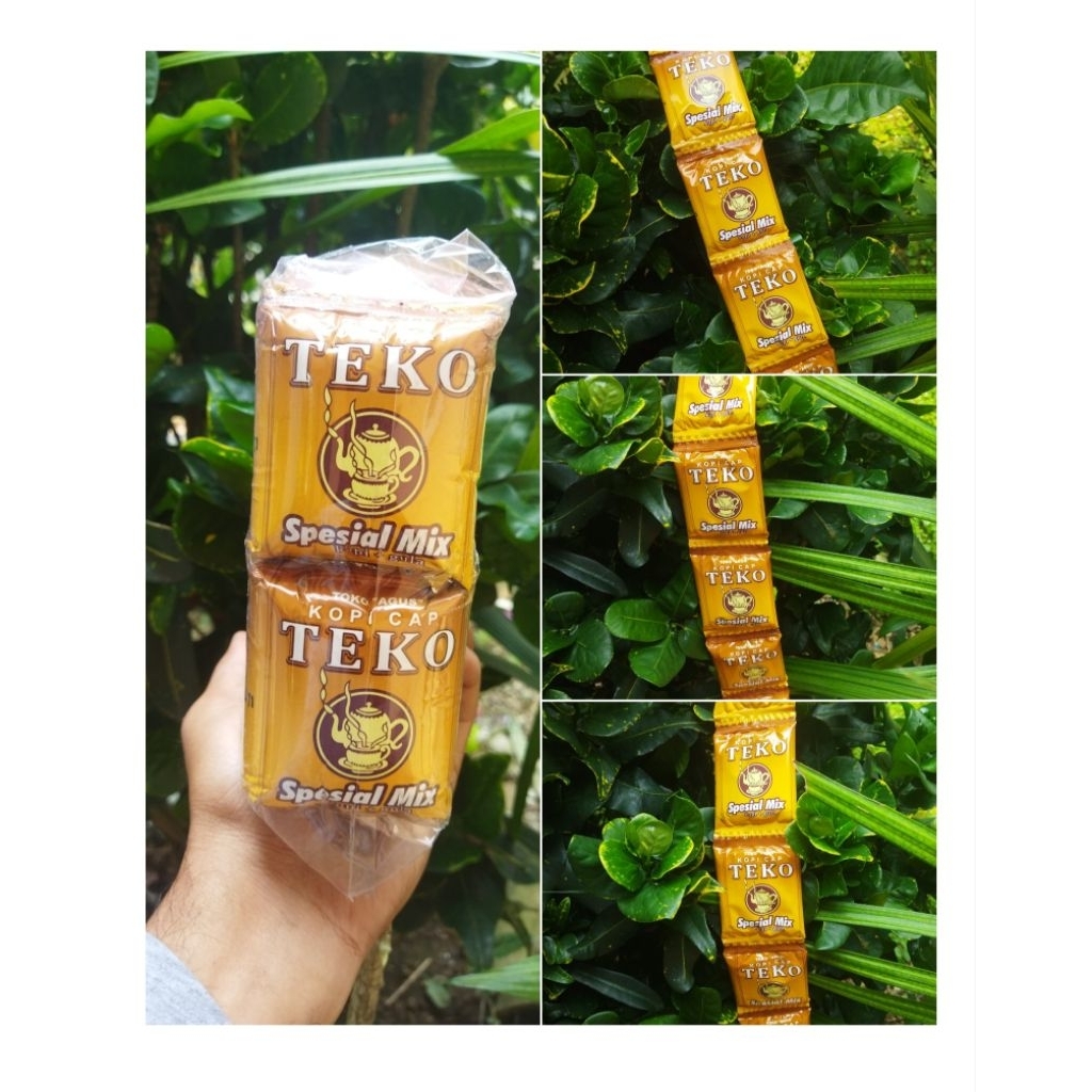 

Kopi cap Teko Sepesial Mix 1 renceng 10 pcs/Kopi cap teko/Kopi+Gula kemasan 25g