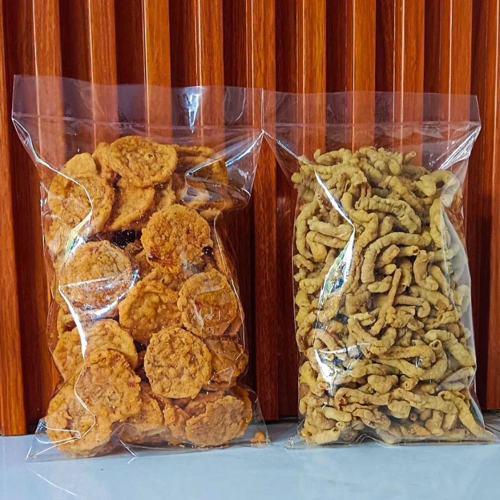 

keripik tempe mix usus crispy 1kg-cemilan enak renyah murah