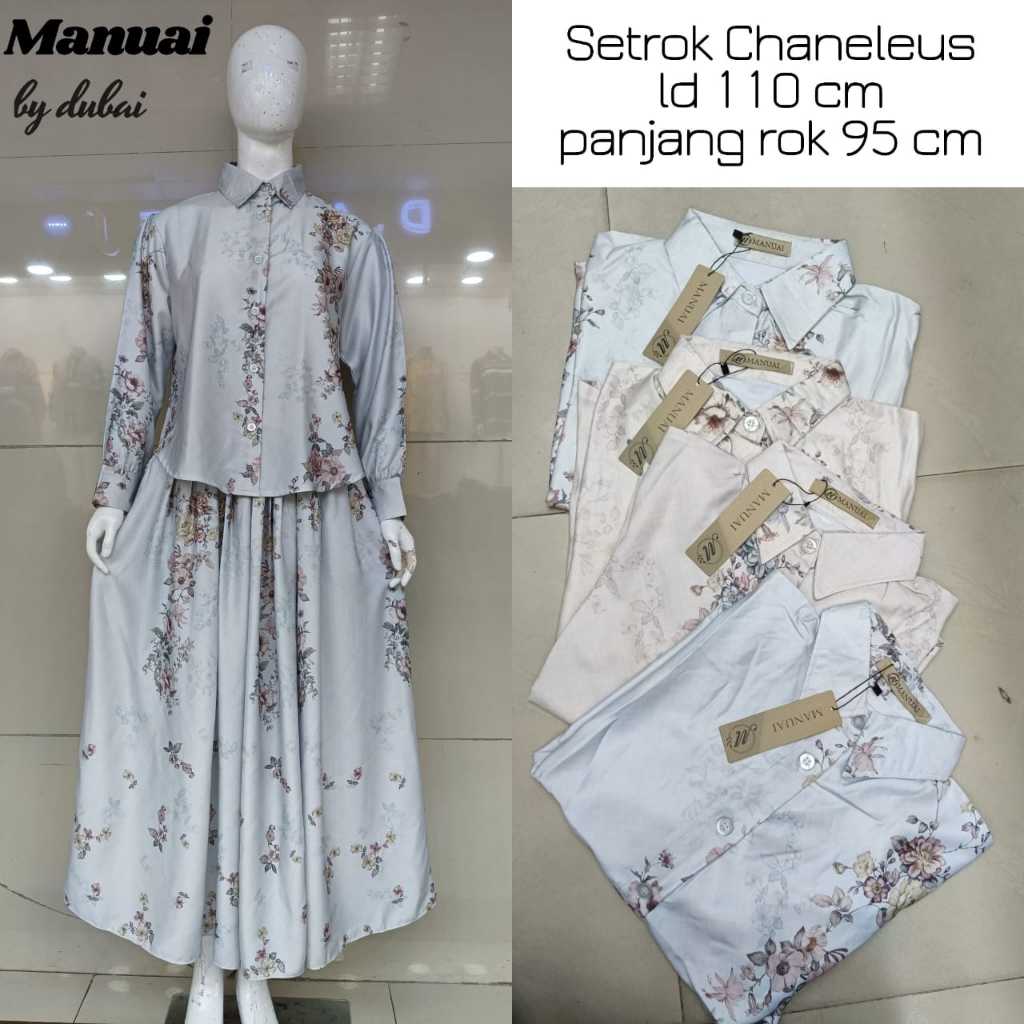 SASEN Basic - Shakila Set Rok Dress / One Set Dress Wanita